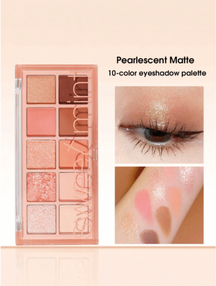 Sweet mint 10 ألوان مادة لوحة ظلال العيون , قطعة واحدة عالي مصطبغة ضد للماء متين ظلال عيون طبق ظلال العيون